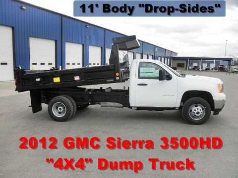 2012 GMC Sierra 3500HD Regular Cab 4x4 Dump Truck Data, Info and Specs