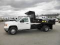 Summit White - Sierra 3500HD Regular Cab 4x4 Dump Truck Photo No. 4