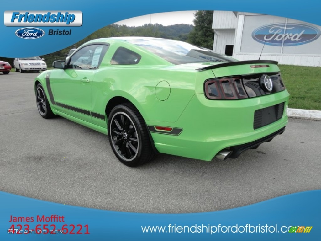 2013 Mustang Boss 302 - Gotta Have It Green / Charcoal Black/Recaro Sport Seats photo #11