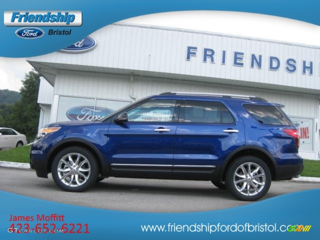 2013 Explorer XLT 4WD - Deep Impact Blue Metallic / Medium Light Stone photo #1