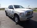 2012 Bright White Dodge Ram 2500 HD Laramie Longhorn Crew Cab 4x4  photo #3