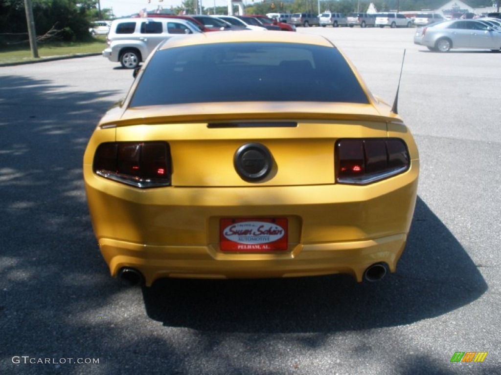 2011 Mustang GT Premium Coupe - Yellow Blaze Metallic Tri-coat / Charcoal Black photo #8