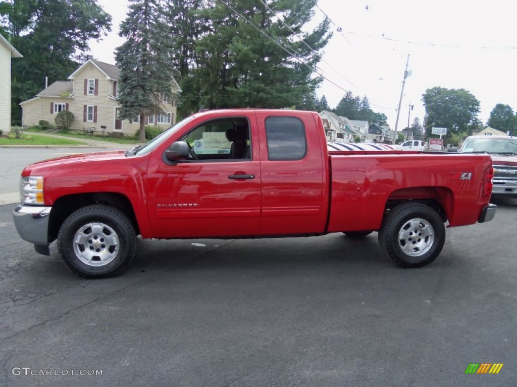 2013 Silverado 1500 LT Extended Cab 4x4 - Victory Red / Ebony photo #6
