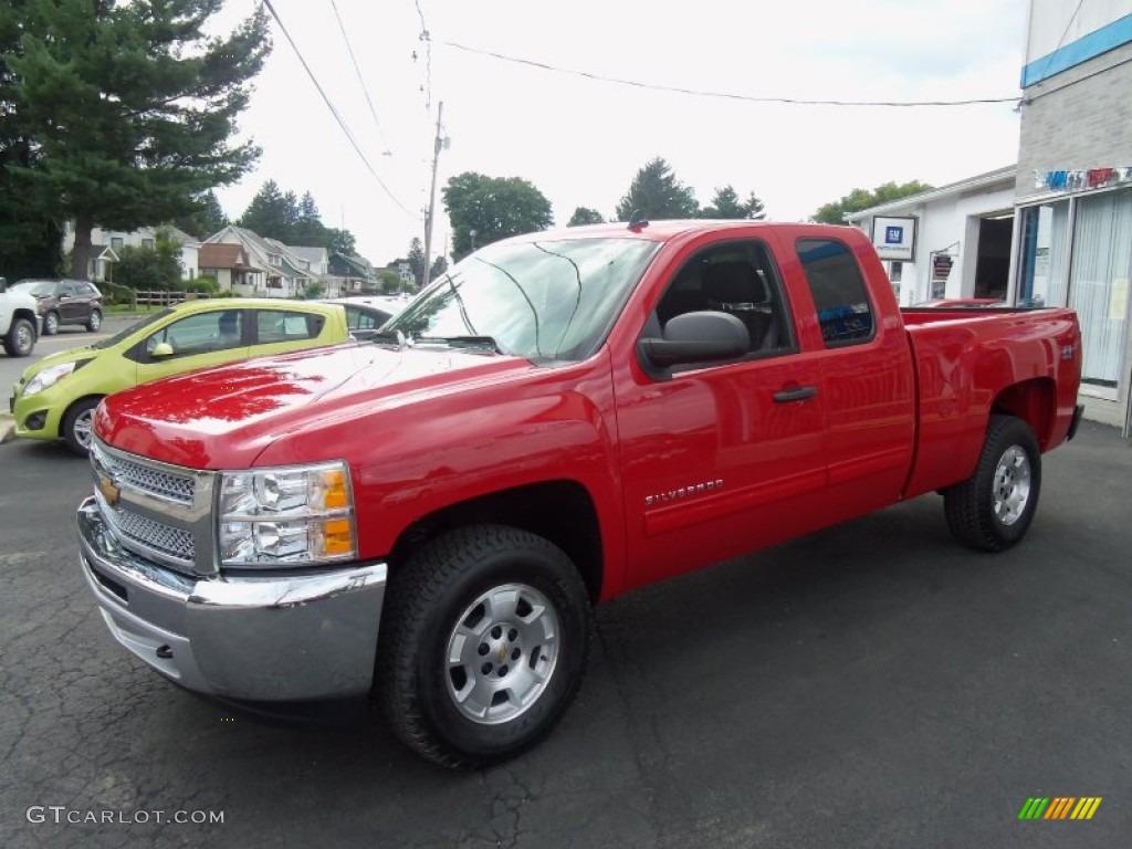 2013 Silverado 1500 LT Extended Cab 4x4 - Victory Red / Ebony photo #7