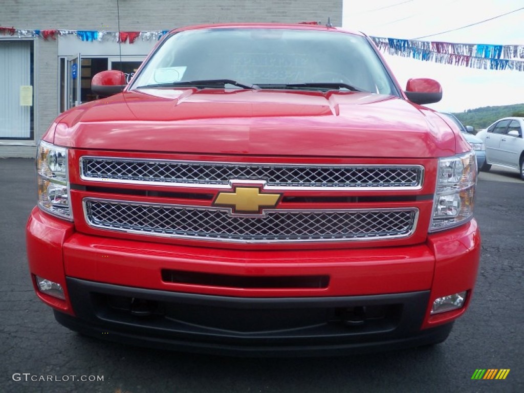 2013 Silverado 1500 LTZ Extended Cab 4x4 - Victory Red / Ebony photo #2