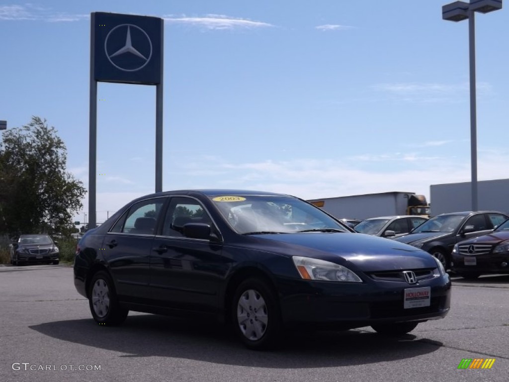 2003 Accord LX Sedan - Eternal Blue Pearl / Gray photo #3