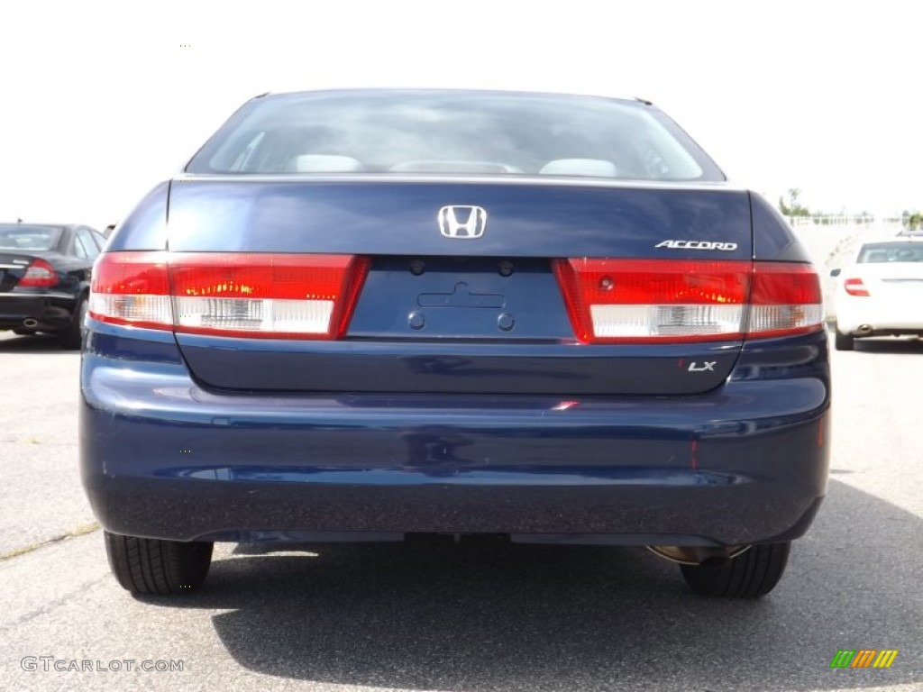 2003 Accord LX Sedan - Eternal Blue Pearl / Gray photo #4
