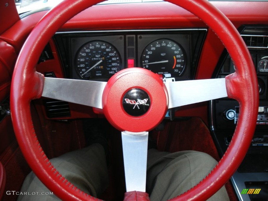 1979 Chevrolet Corvette Coupe Red Steering Wheel Photo #69644314