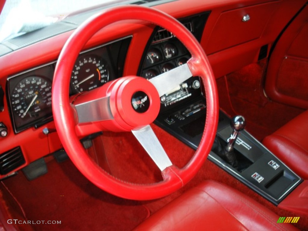 Red Interior 1979 Chevrolet Corvette Coupe Photo 69644350