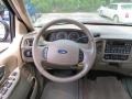 Medium Parchment Beige 2003 Ford F150 XLT SuperCrew Steering Wheel