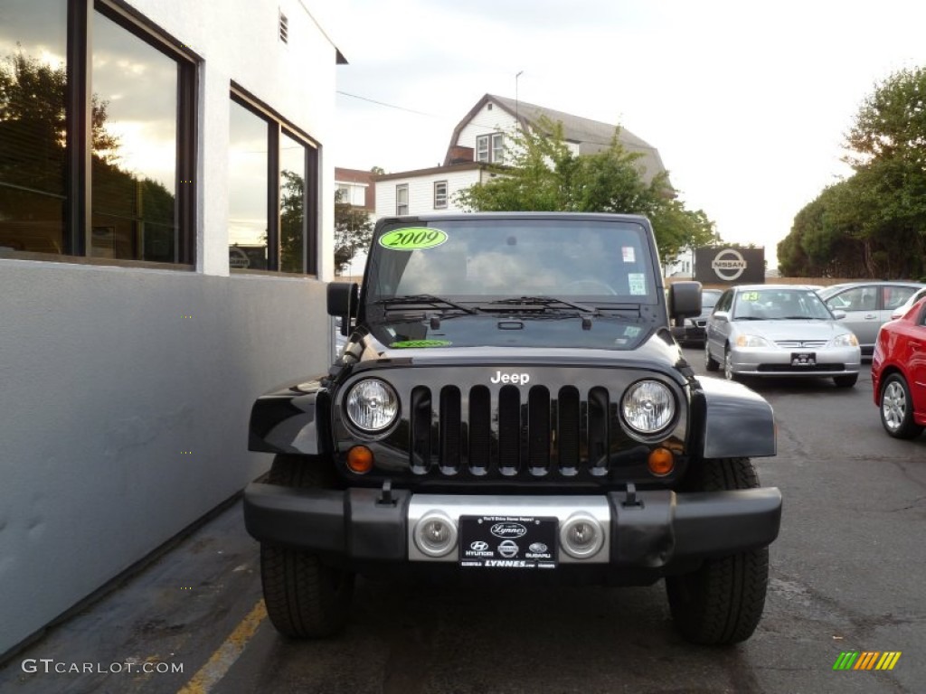 2009 Wrangler Sahara 4x4 - Black / Dark Slate Gray/Medium Slate Gray photo #1