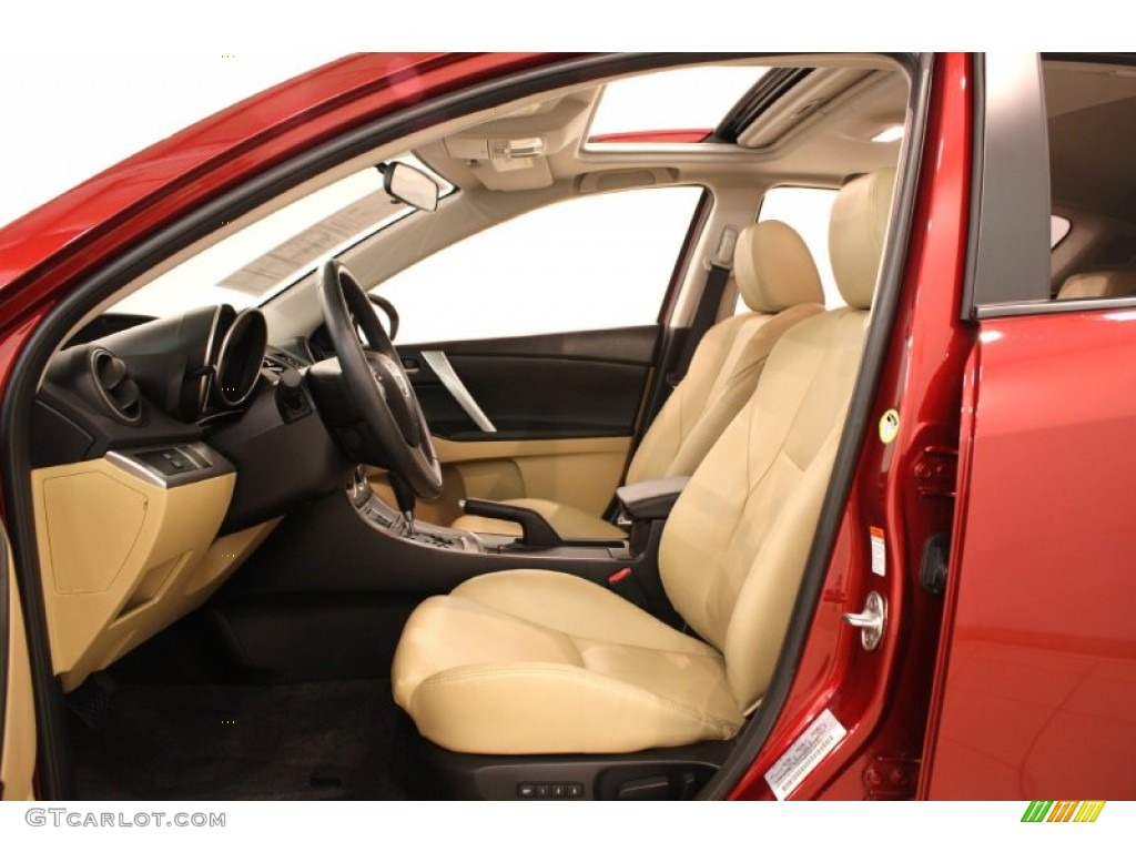 Dune Beige Interior 2010 Mazda MAZDA3 s Grand Touring 5 Door Photo #69645226