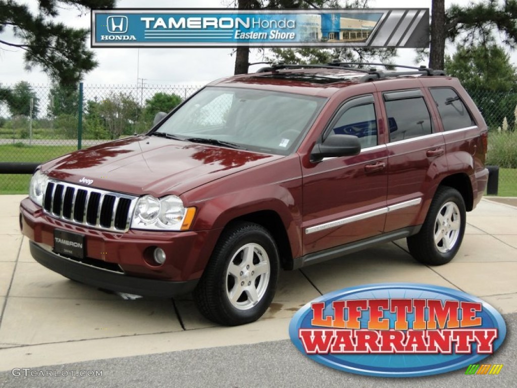 2007 Grand Cherokee Limited - Red Rock Crystal Pearl / Dark Khaki/Light Graystone photo #1