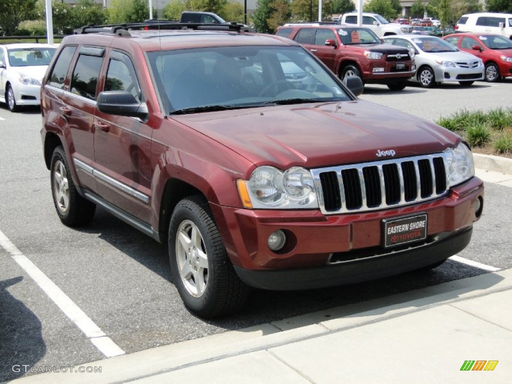 2007 Grand Cherokee Limited - Red Rock Crystal Pearl / Dark Khaki/Light Graystone photo #33