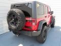 2011 Flame Red Jeep Wrangler Unlimited Rubicon 4x4  photo #3