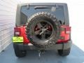2011 Flame Red Jeep Wrangler Unlimited Rubicon 4x4  photo #4