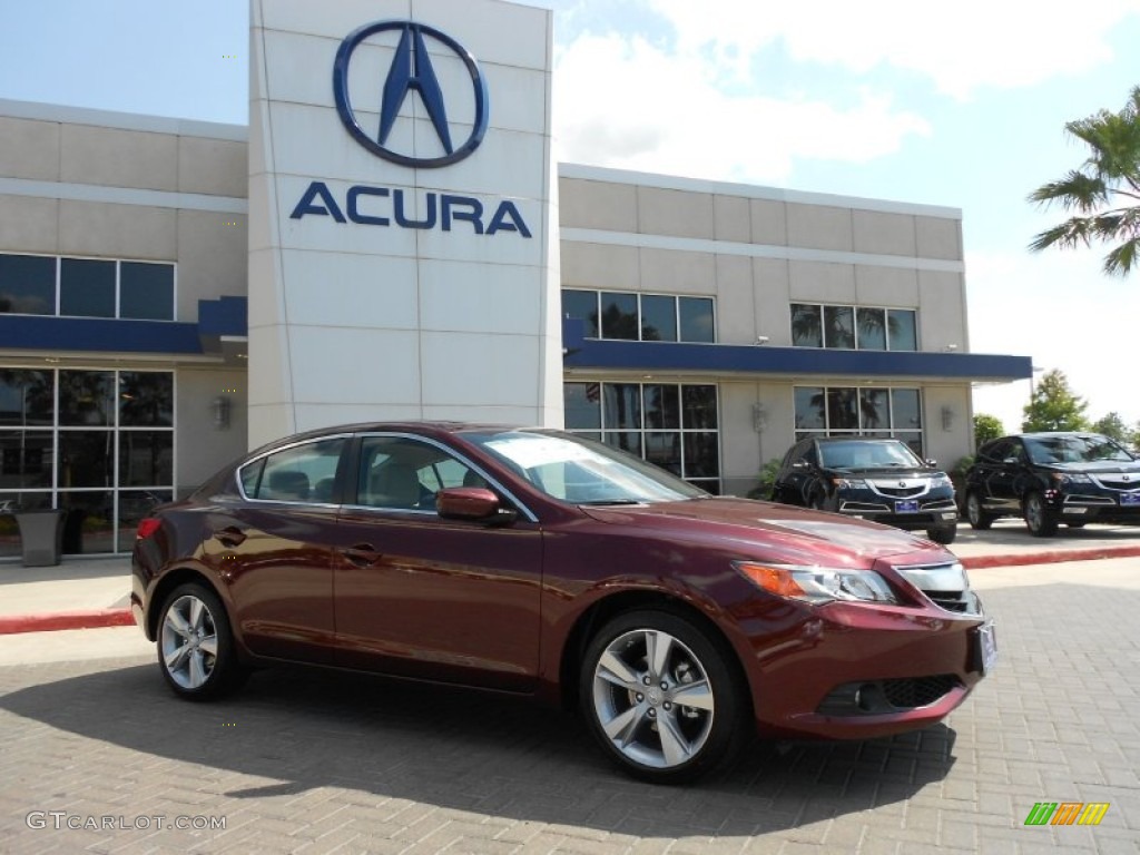 2013 ILX 2.0L Technology - Crimson Garnet / Parchment photo #1