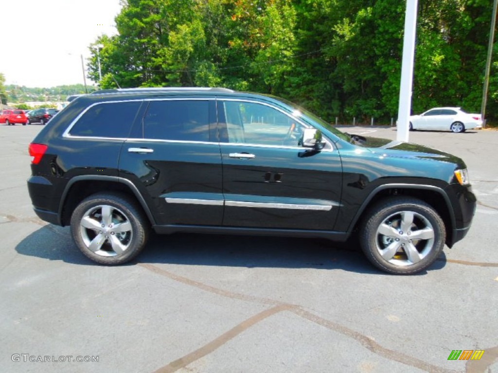Black Forest Green Pearl 2013 Jeep Grand Cherokee Overland Exterior Photo #69650875