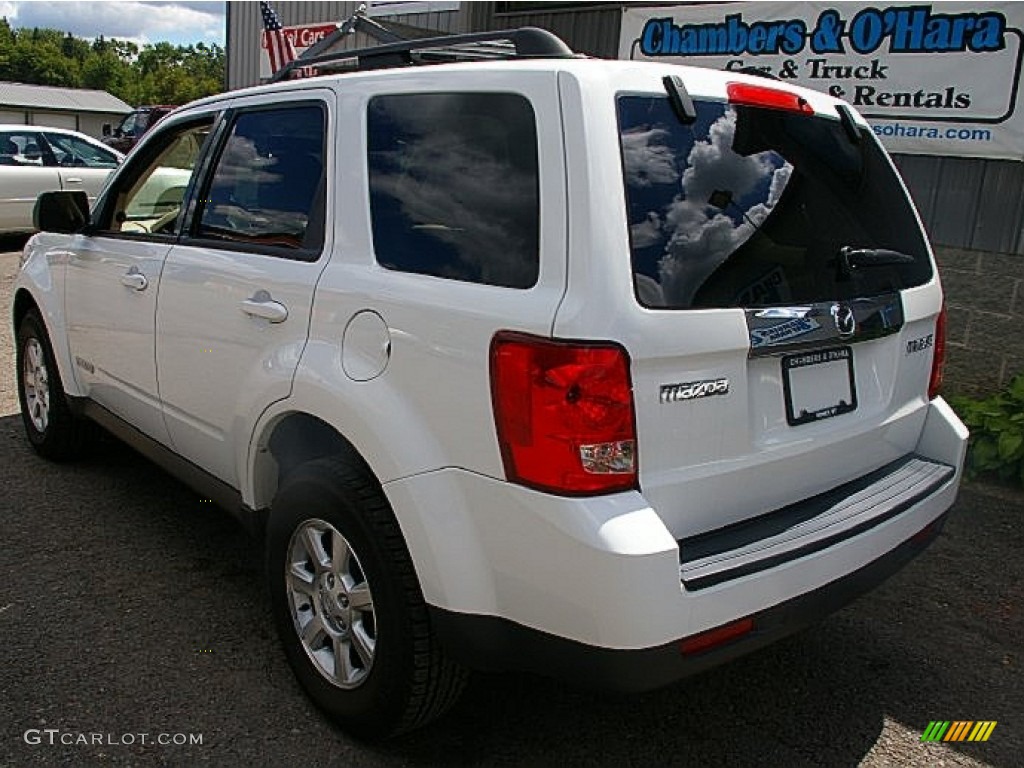 2008 Tribute i Touring 4WD - Classic White / Camel Beige photo #7