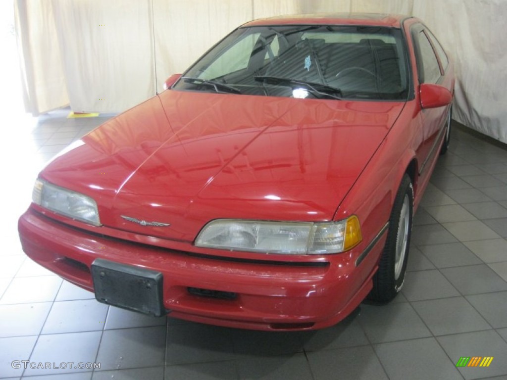 Vermillion Red Ford Thunderbird