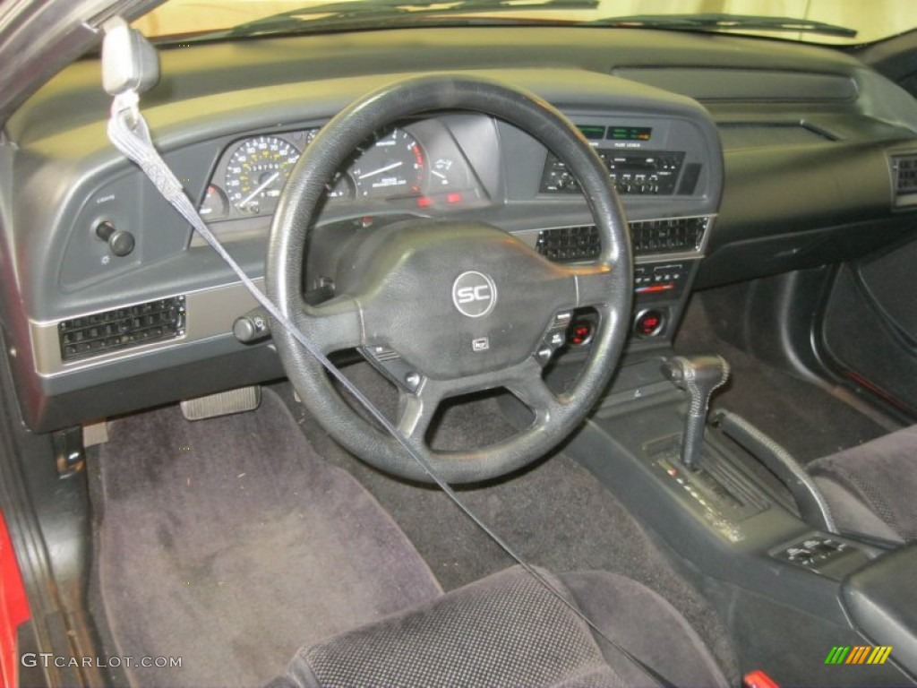 Titanium Gray Interior 1990 Ford Thunderbird SC Super Coupe Photo #69653341