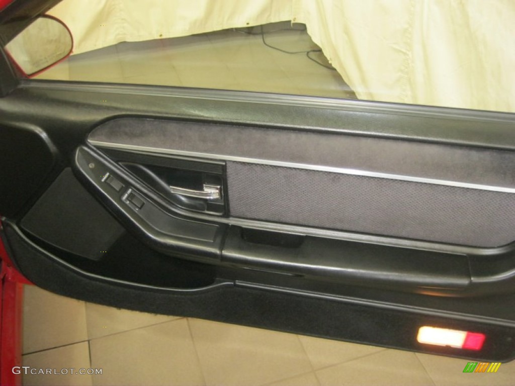 1990 Ford Thunderbird SC Super Coupe Titanium Gray Door Panel Photo #69653542