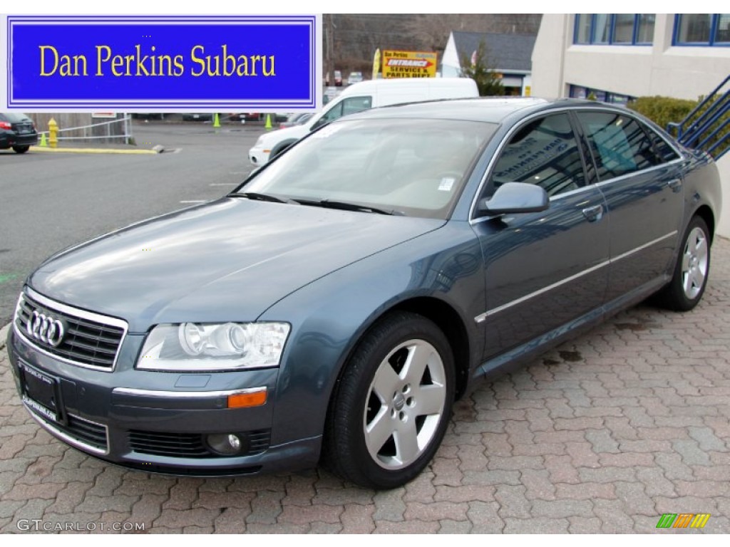 2005 A8 L 4.2 quattro - Northern Blue Pearl / Platinum photo #1