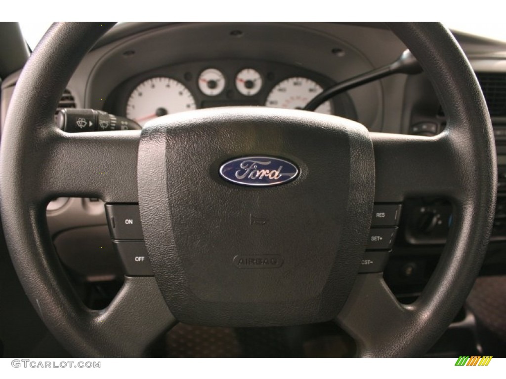 2008 Ford Ranger Sport SuperCab 4x4 Medium Dark Flint Steering Wheel Photo #69655285