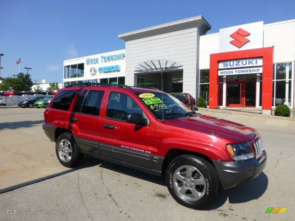 2004 Grand Cherokee Columbia Edition 4x4 - Inferno Red Pearl / Dark Slate Gray photo #1
