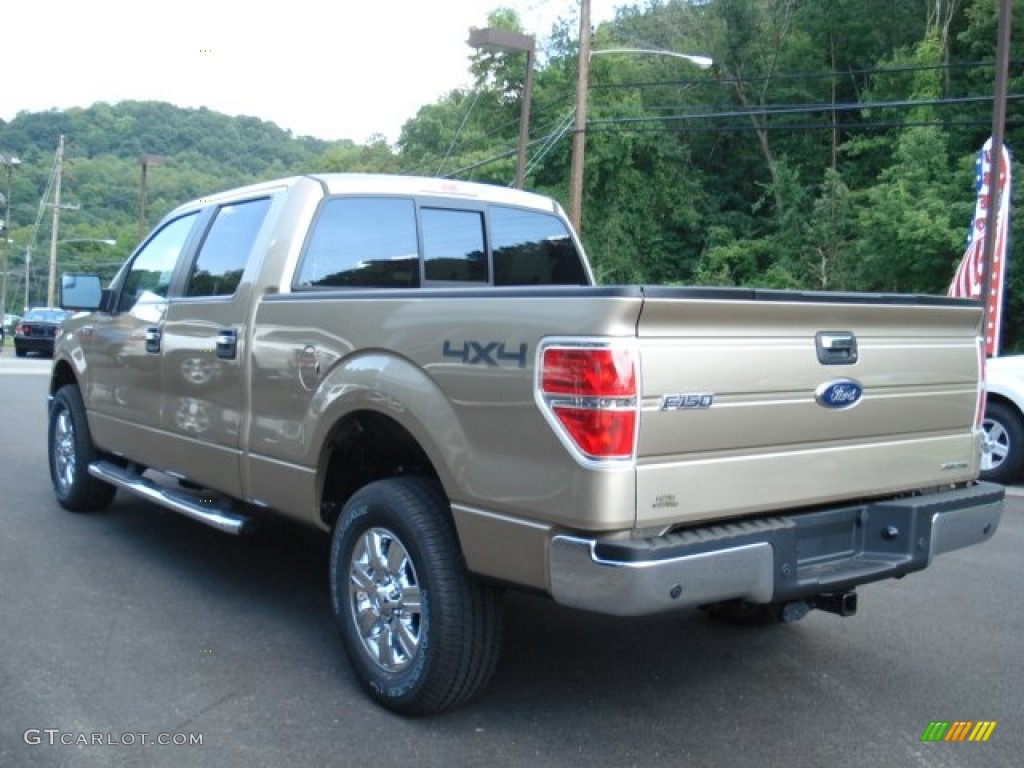 2012 F150 XLT SuperCrew 4x4 - Pale Adobe Metallic / Pale Adobe photo #6