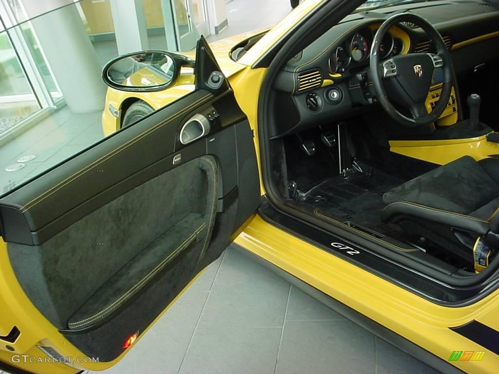 2008 911 GT2 - Speed Yellow / Black photo #11