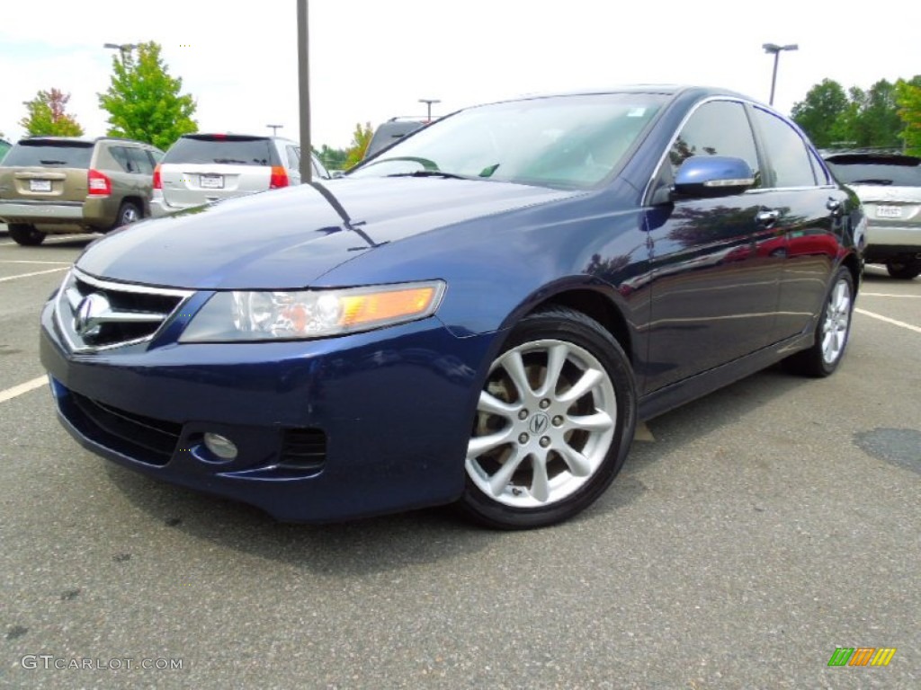 2007 TSX Sedan - Royal Blue Pearl / Parchment photo #1