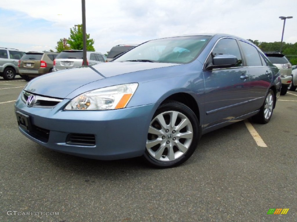 2007 Cool Blue Metallic Honda Accord EXL V6 Sedan 69622470 Car Color Galleries