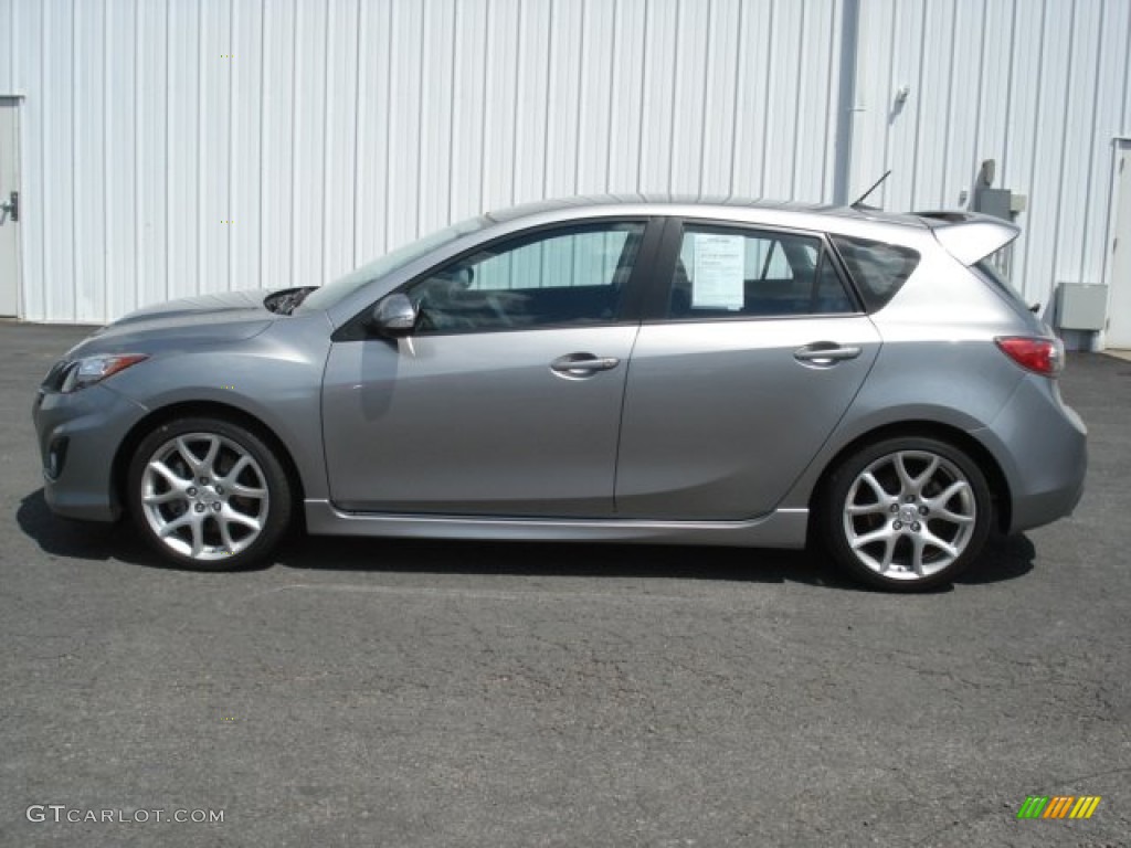 2012 MAZDA3 MAZDASPEED3 - Liquid Silver Metallic / MAZDASPEED Black/Red photo #1