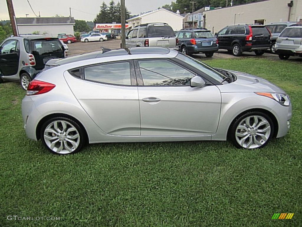 Ironman Silver 2012 Hyundai Veloster Standard Veloster Model Exterior Photo #69658596