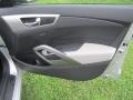 Gray 2012 Hyundai Veloster Standard Veloster Model Door Panel