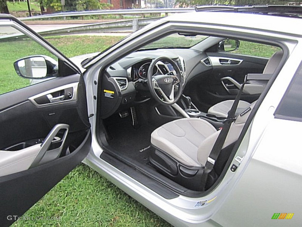 Gray Interior 2012 Hyundai Veloster Standard Veloster Model Photo #69658743