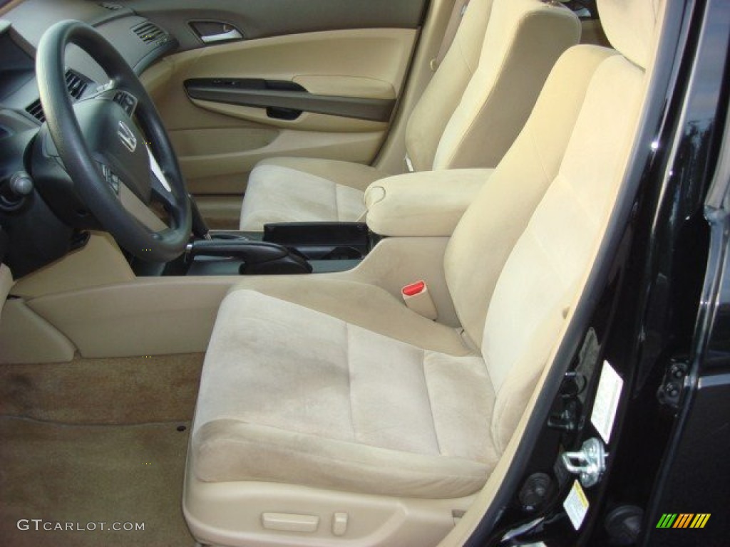 2009 Accord LX-P Sedan - Crystal Black Pearl / Gray photo #9