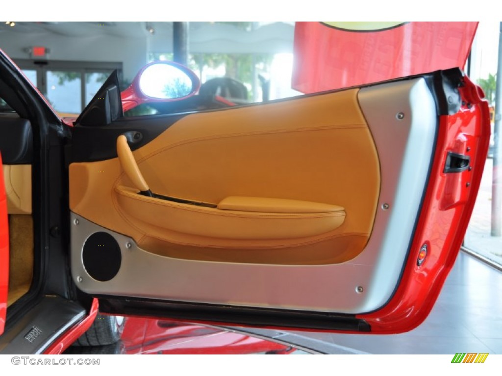 2002 Ferrari 360 Spider F1 Tan Door Panel Photo #69659244