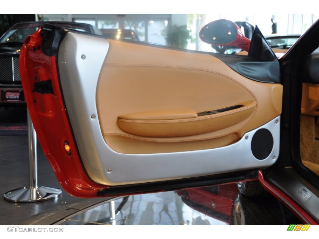 2002 Ferrari 360 Spider F1 Tan Door Panel Photo #69659280