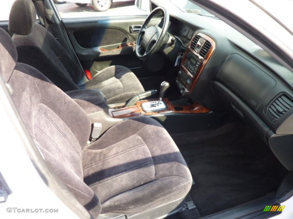 2002 Sonata GLS V6 - Noble White / Black photo #10