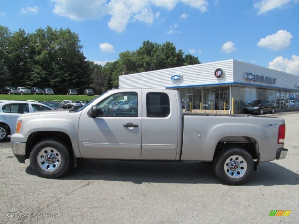 Silver Birch Metallic 2009 GMC Sierra 1500 SLE Extended Cab 4x4 Exterior Photo #69660660