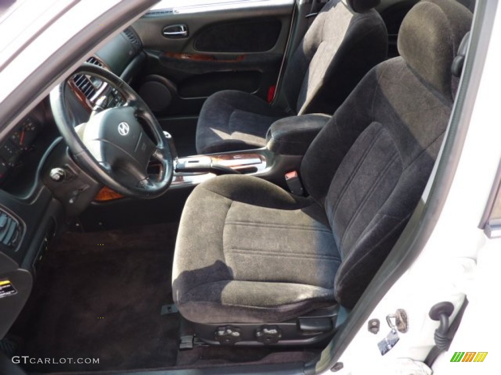 2002 Sonata GLS V6 - Noble White / Black photo #16