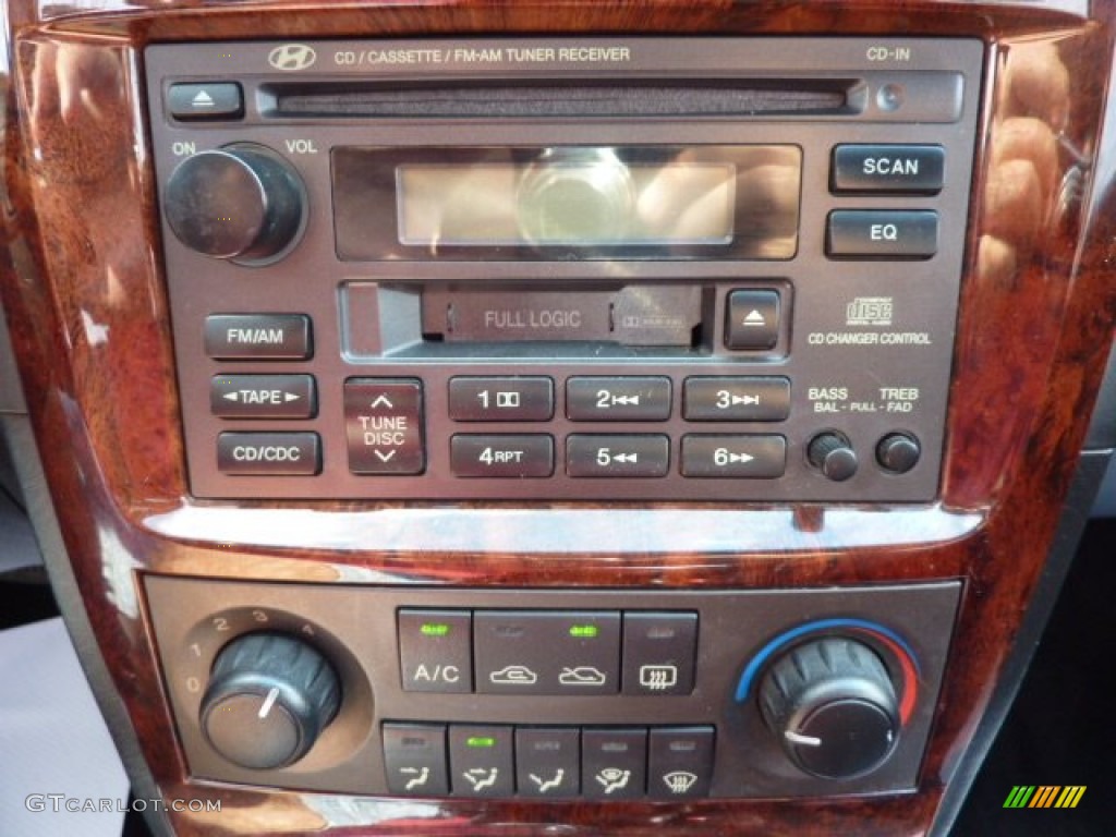 2002 Sonata GLS V6 - Noble White / Black photo #19
