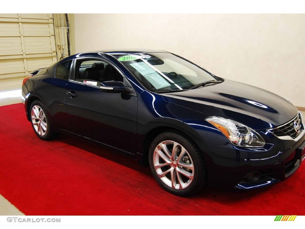 2012 Altima 3.5 SR Coupe - Navy Blue / Charcoal photo #1