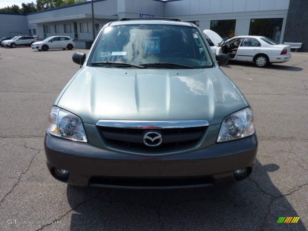 2003 Tribute LX-V6 4WD - Light Cypress Green Metallic / Dark Flint Gray photo #2
