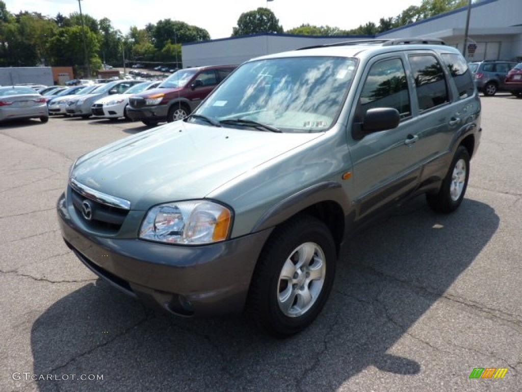 2003 Tribute LX-V6 4WD - Light Cypress Green Metallic / Dark Flint Gray photo #3