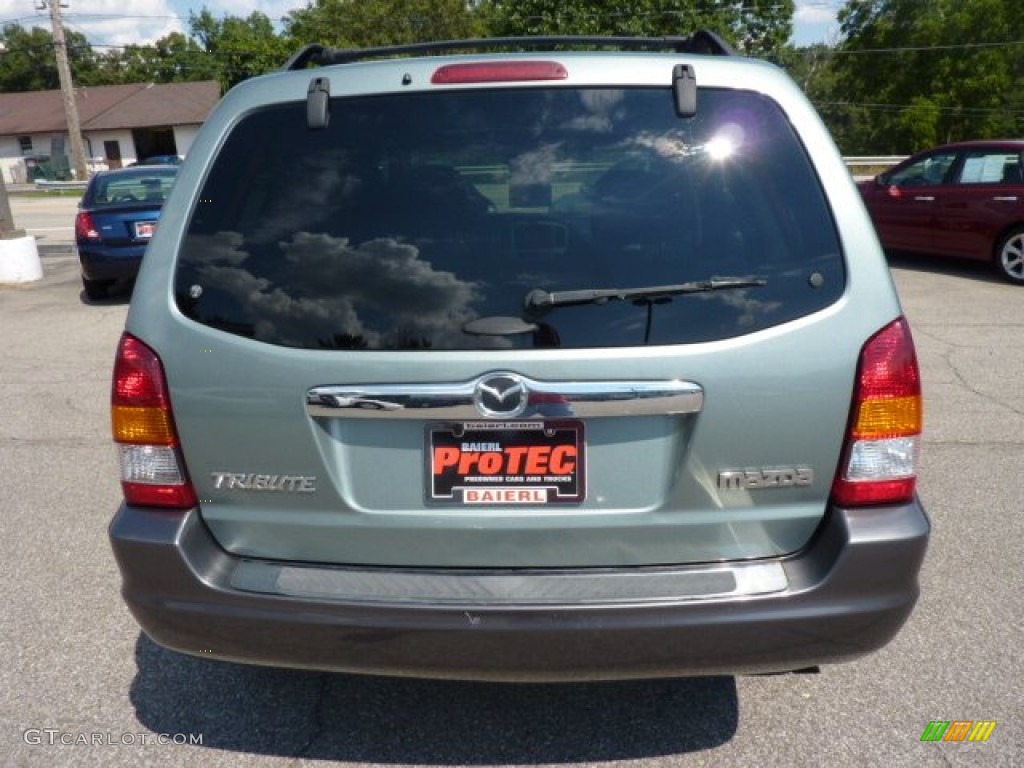 2003 Tribute LX-V6 4WD - Light Cypress Green Metallic / Dark Flint Gray photo #6