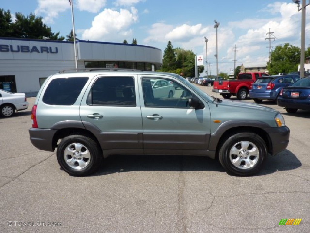 2003 Tribute LX-V6 4WD - Light Cypress Green Metallic / Dark Flint Gray photo #8
