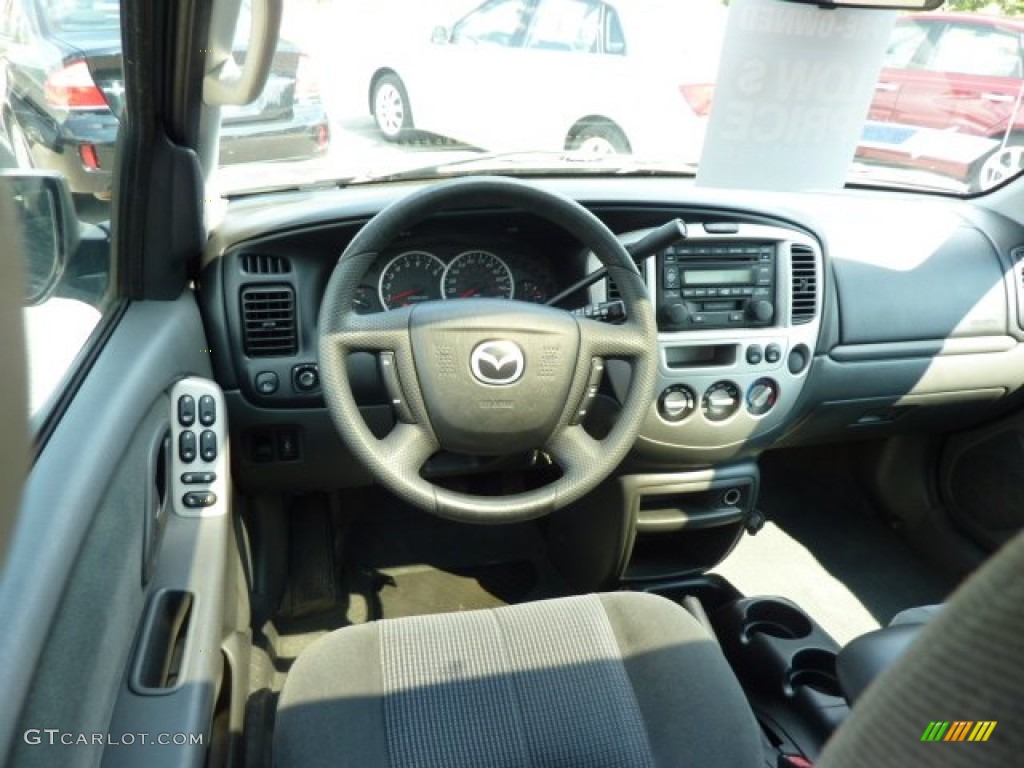 2003 Tribute LX-V6 4WD - Light Cypress Green Metallic / Dark Flint Gray photo #15